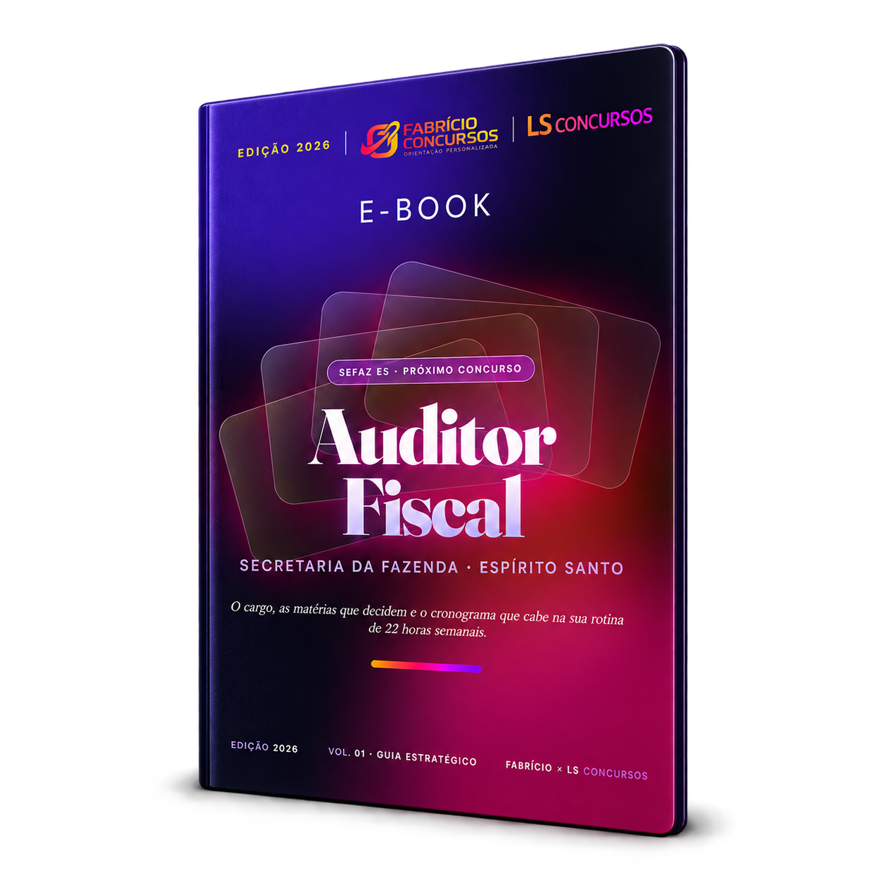 Capa do guia estratégico Auditor Fiscal SEFAZ-ES, edição 2026, Secretaria da Fazenda do Espírito Santo